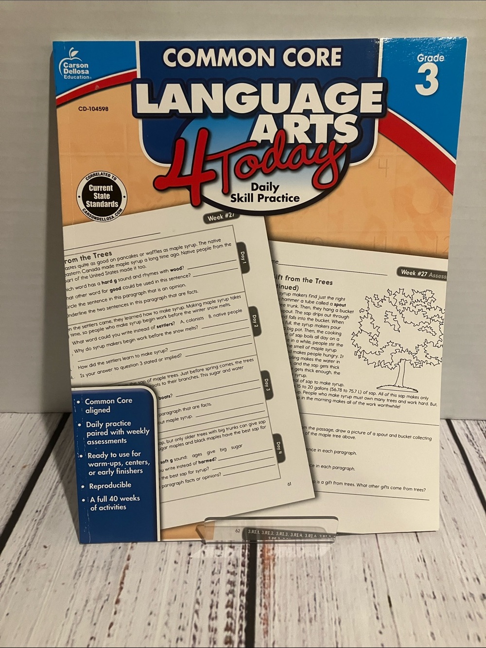 Carson Dellosa Education Grade 3 Common Core Language Arts 4 Today